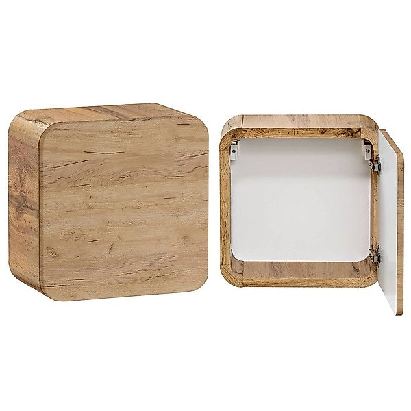 Lomadox Hängeschrank LUTON-56-CRAFT Badmöbel, Wotan Eiche günstig online kaufen