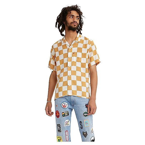 Levi´s ® Cubano Kurzarm-shirt L Fez Check Egret günstig online kaufen
