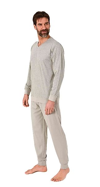 Normann Pyjama Normann Herren langarm Schlafanzug günstig online kaufen