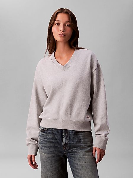 Calvin Klein Jeans Sweatshirt "LS TERRY WOVEN LABEL VNK SWEATSH", Regular f günstig online kaufen