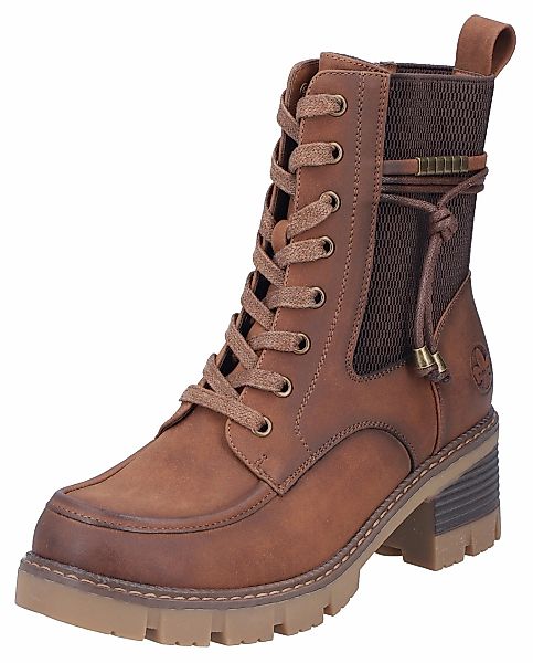 Rieker Winterstiefelette, Schnürboots, Stiefelette, Blockabsatz, mit günstig online kaufen