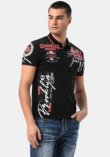 Cipo & Baxx Poloshirt mit markantem günstig online kaufen