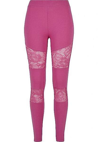 URBAN CLASSICS Leggings "Urban Classics Damen Ladies Laces Inset Leggings" günstig online kaufen