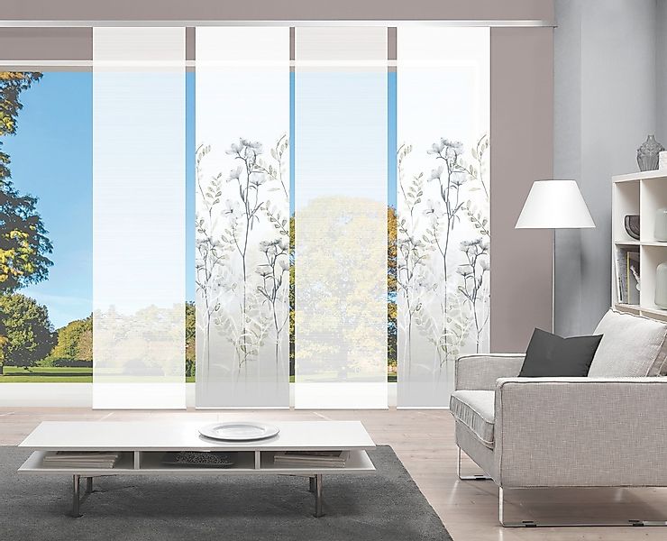 Vision S Schiebegardine "HELVIN 4er SET" Paneelwagen 4 Stk. tlg. Schiebevor günstig online kaufen