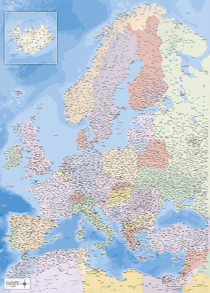Poster Landkarten - Giant Poster - günstig online kaufen