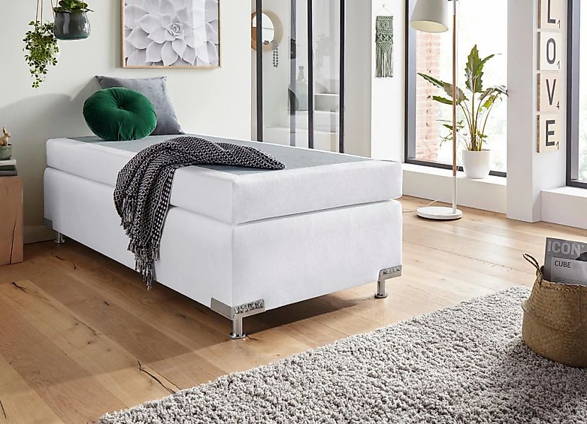 Westfalia Schlafkomfort Boxspringbett »Holland« ohne Kopfteil, frei im Raum günstig online kaufen