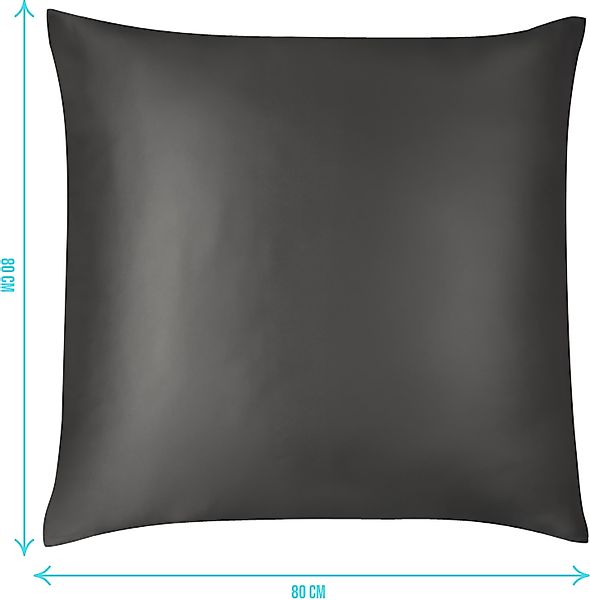 Aspero Kissenbezüge 2x Seiden Kissenbezüge 80x80 cm Enna, Haut- und haarsch günstig online kaufen