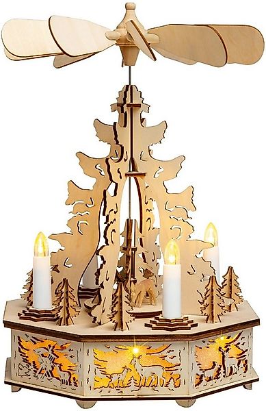 SIKORA Weihnachtspyramide mit LED Beleuchtung und elektrischem Antrieb Pyra günstig online kaufen