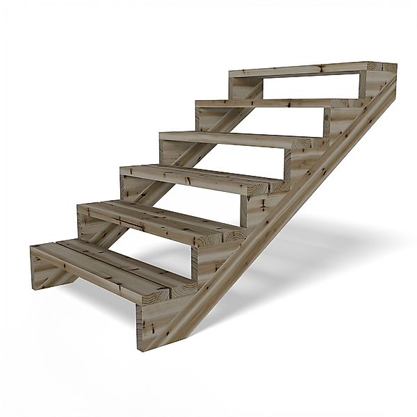 Gartenwelt Riegelsberger Außentreppe Terrassentreppe Kiefer kesseldruckimpr günstig online kaufen