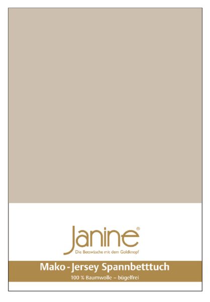 Janine Spannbettlaken "MAKO-FEINJERSEY 5007" aus 100% Baumwolle, für Matrat günstig online kaufen