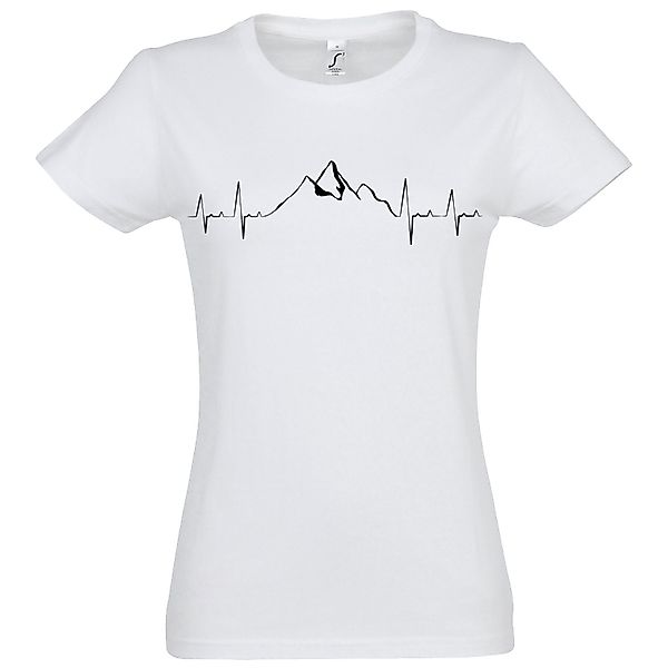 Youth Designz T-Shirt Heartbeat Mountain Damen günstig online kaufen