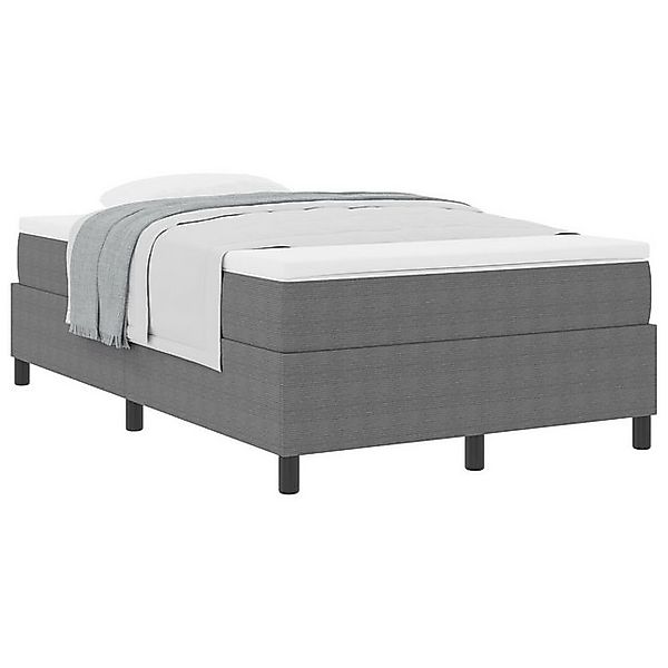 vidaXL Bett Boxspringbett mit Matratze Hellgrau Klein-Doppel Cordstoff (1-t günstig online kaufen