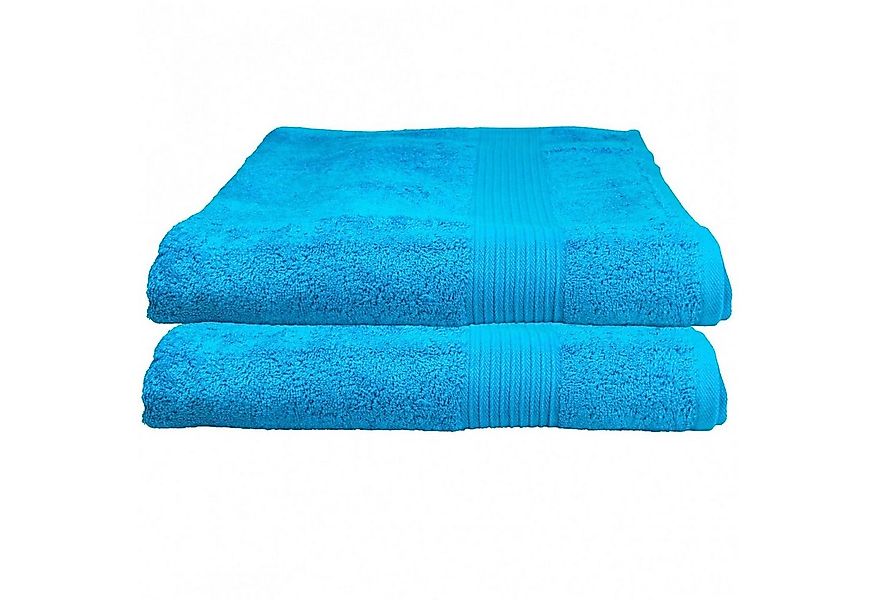 Julie Julsen Badetuch 2-Badetuch-Türkis-Badetuch 100 x 150 cm, Baumwolle (2 günstig online kaufen