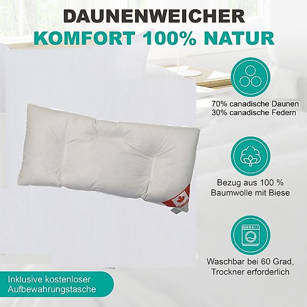 Canada Bauchschläferkissen Canada Bauchschläferkissen Daunenkissen U günstig online kaufen