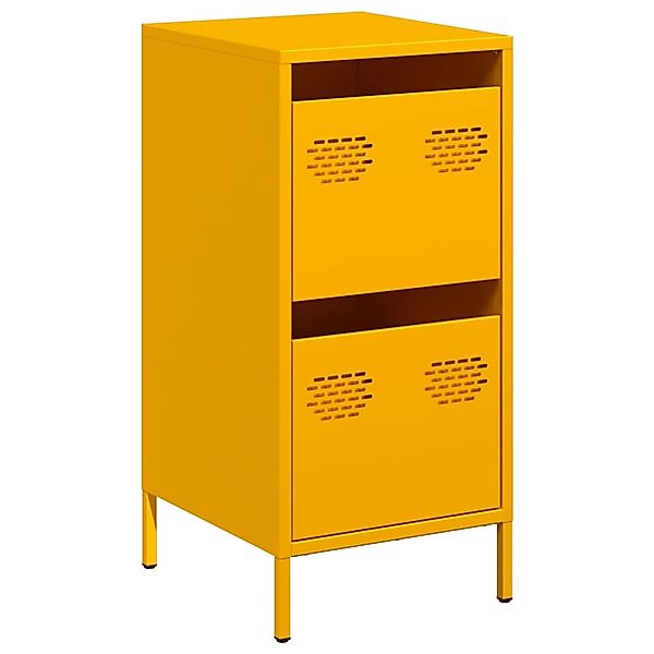 vidaXL Sideboard Senfgelb 35x39x73,5 cm Kaltgewalzter Stahl 851397 günstig online kaufen