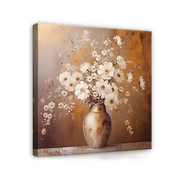 Wallarena Leinwandbild Blumen in der Vase günstig online kaufen