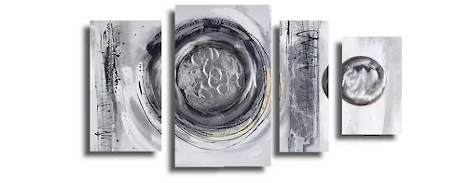 Bönninghoff Ölgemälde, Abstrakt-Abstrakte-Kunst-Gemälde-Formen, (1 St.), je günstig online kaufen