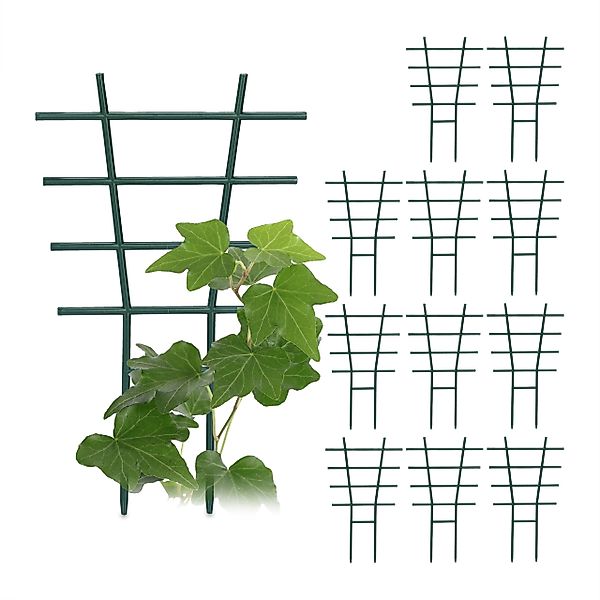 relaxdays Rankhilfe Pflanzenstütze 12er Set Set, günstig online kaufen