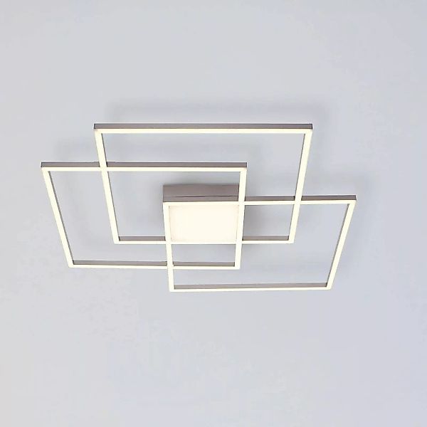 Just Light. LED-Deckenleuchte Asmin Stahl 75 cm x 75 cm günstig online kaufen