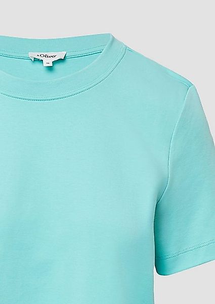 s.Oliver Kurzarmshirt Verkürztes T-Shirt aus Interlockjersey günstig online kaufen