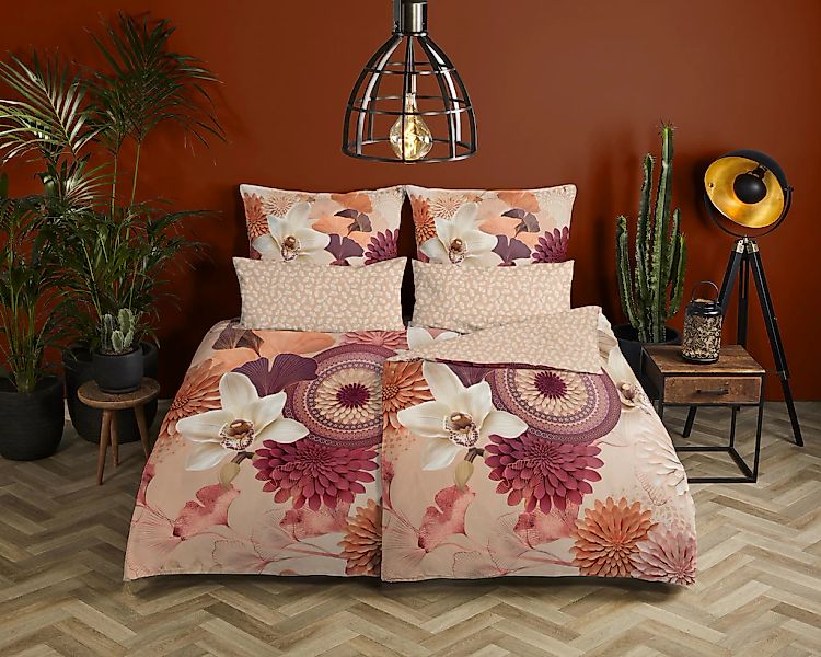 hip Wendebettwäsche »Quente«, Satin, Reißverschluss, Wendeoptik, Mandala, B günstig online kaufen