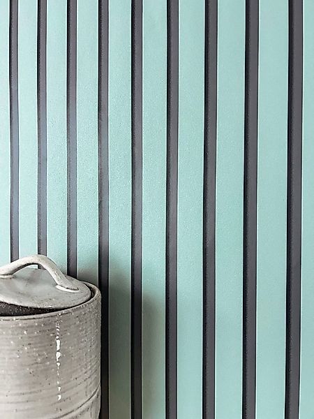 Newroom Vliestapete Baker Blue Tapete Holzwandpaneele Paneele,Lamellen, Bla günstig online kaufen