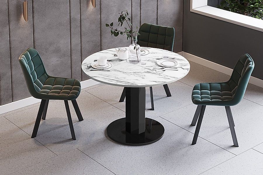 designimpex Esstisch Design HES-111 Tisch rund günstig online kaufen