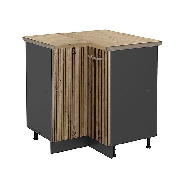 Vicco Eckunterschrank R-Line Artisan-Eiche/Anthrazit 76 cm AP Eiche günstig online kaufen