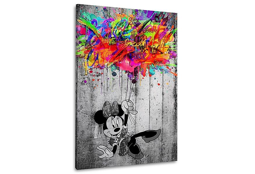 Artedinoi Leinwandbild Pop Art Luftballons Minnie Style Wandbild Leinwandbi günstig online kaufen