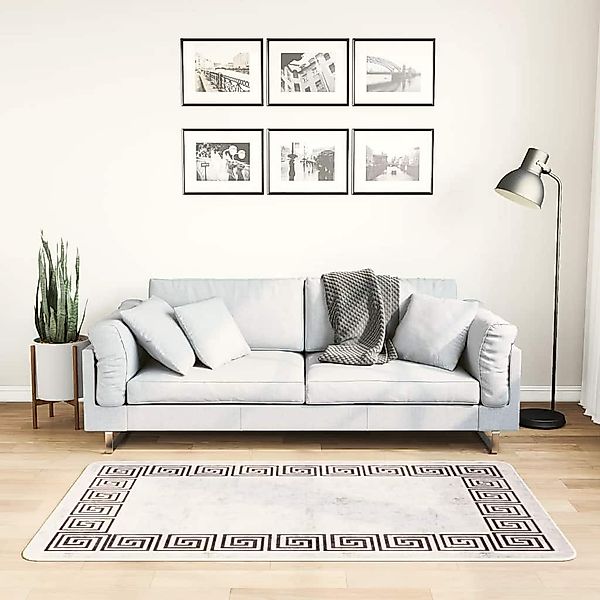 furnicato Teppich Waschbar 80x150 cm Hellbeige günstig online kaufen