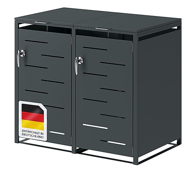 STEELSØN Mülltonnenbox Diorus 240L, abschließbar (Anthrazit, verfügbar mit günstig online kaufen