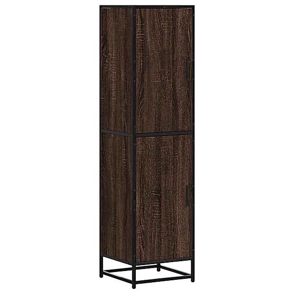vidaXL Highboard Braun Eichen-Optik 35,5x35x139cm Holzwerkstoff Metall 8490 günstig online kaufen