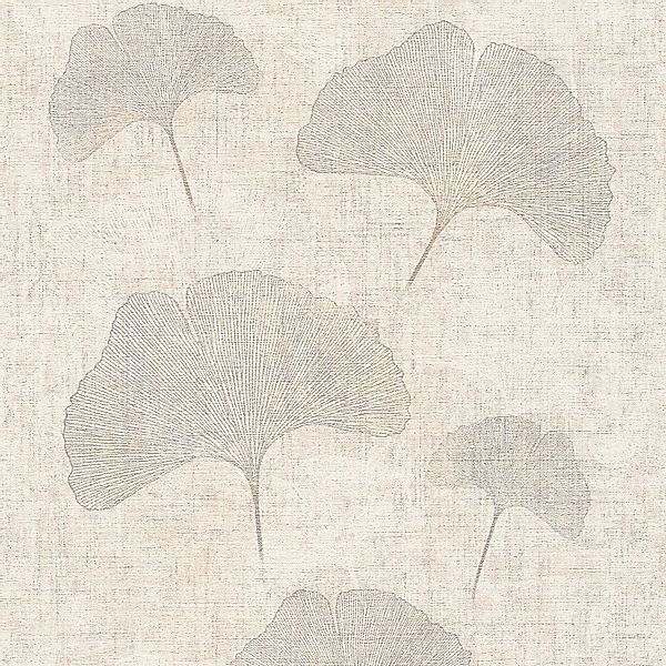 PROFHOME 322653-GU Blumen Tapete metallische Akzente Beige Silber Braun 0,5 günstig online kaufen