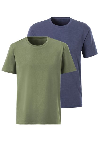 John Devin T-Shirt mit Slub-Garn Struktur günstig online kaufen