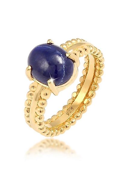 Elli Premium Fingerring Labis Lazuli Edelstein Oval 925 Silber günstig online kaufen