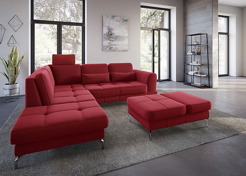 sit&more Ecksofa "Bendigo L-Form", inklusive Sitztiefenverstellung, Bodenfr günstig online kaufen