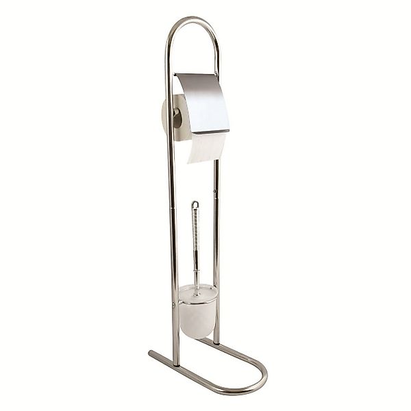 MSV Toilettenpapierhalter WC Standgarnitur 2in1, Kombiniertes günstig online kaufen