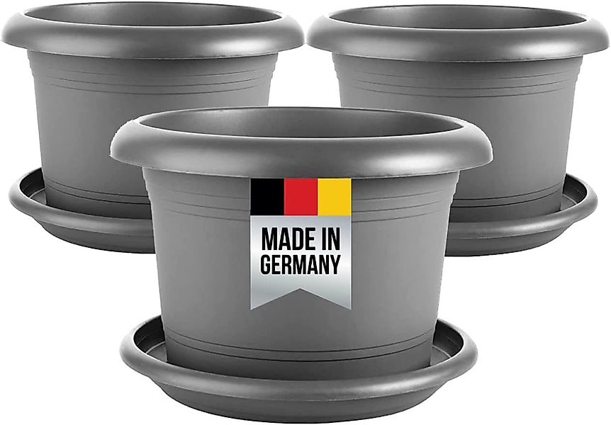 Centi Blumentopf Pflanzkübel mit Untersetzer, Blumentöpfe günstig online kaufen