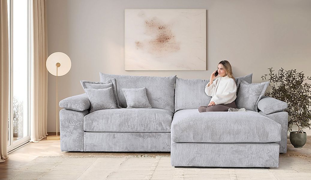 Home affaire Ecksofa »Soft&Cosy XXL L-Form - Breite 303 cm«, Mega-Sofa, Cor günstig online kaufen
