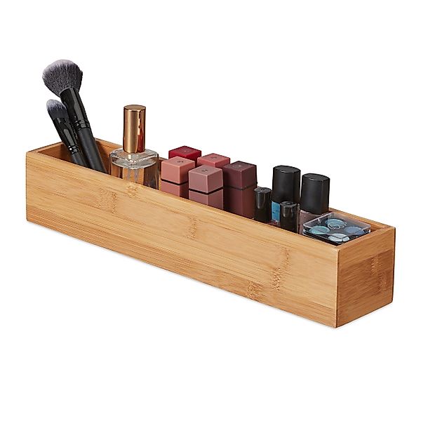 relaxdays Aufbewahrungsbox 4 x Bambus Box günstig online kaufen