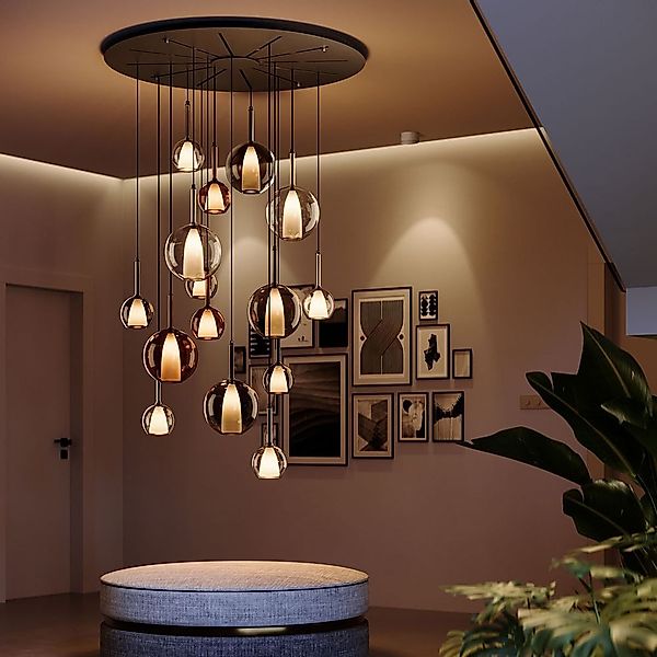 s.luce Pendelleuchte Belluna Glas Galerielampe 500cm günstig online kaufen