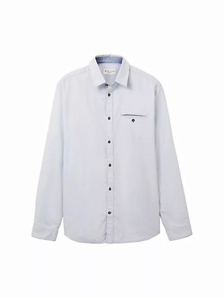 TOM TAILOR T-Shirt structured shirt, light blue small structure günstig online kaufen