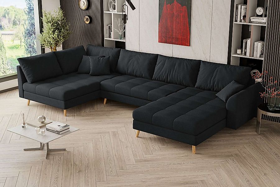 99rooms Wohnlandschaft Bello, Sofa, U-Form, links oder rechts bestellbar, R günstig online kaufen