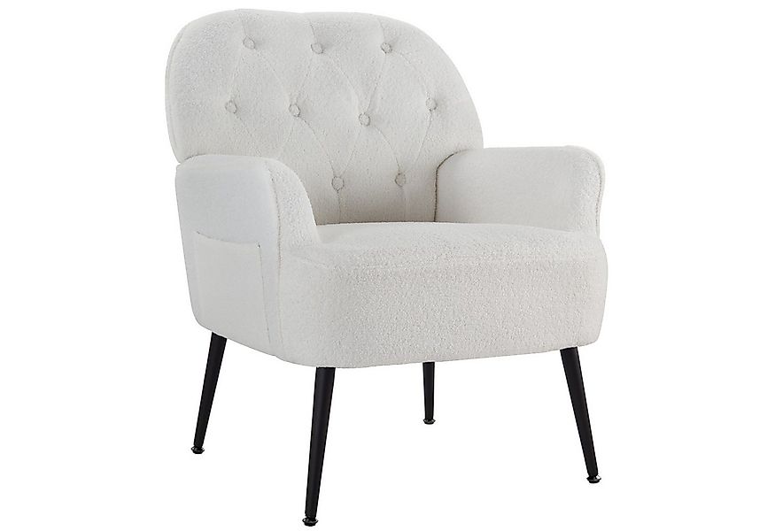 Intimate WM Heart Sessel Einzelsessel, Retro Fernsehsessel mit Metallbeinen günstig online kaufen