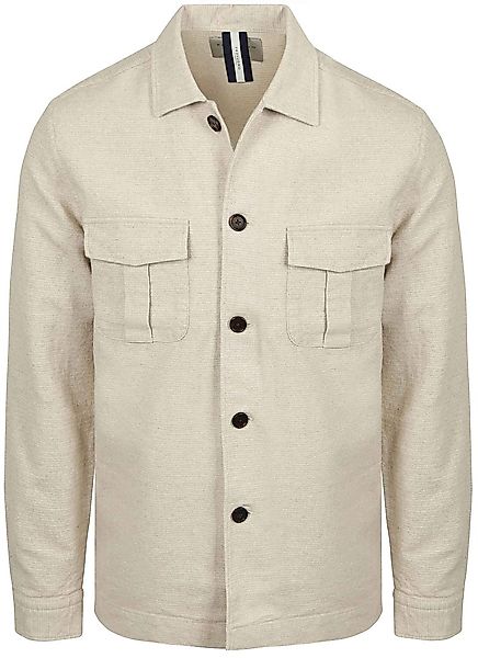 Profuomo Hemdjacke Raw Cotton Linen Ecru - Größe M günstig online kaufen