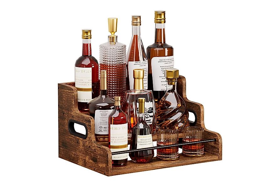 Yorbay Weinregal für Arbeitsplatte,Weinständer aus Holz,Dreistöckiger Bar-R günstig online kaufen