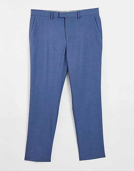 Topman – Anzughose in schmaler Passform in Blau günstig online kaufen