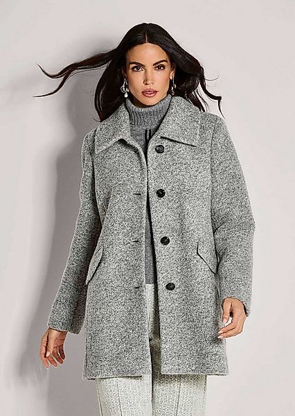 MADELEINE Kurzmantel Eleganter Kurzmantel mit Klappkragen Herbstjacke in Me günstig online kaufen