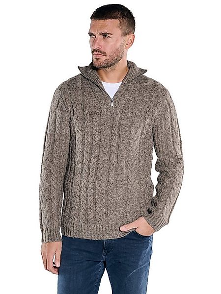 emilio adani Stehkragenpullover emilio adani Herren Pullover mit Troyerkrag günstig online kaufen