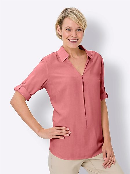 Sieh an! Klassische Bluse Schlupfbluse günstig online kaufen